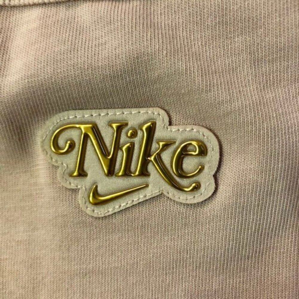 Nike Cotton Tank Dress Womens M Pink Metallic Logo Bodycon NWT Summer - Picture 7 of 13